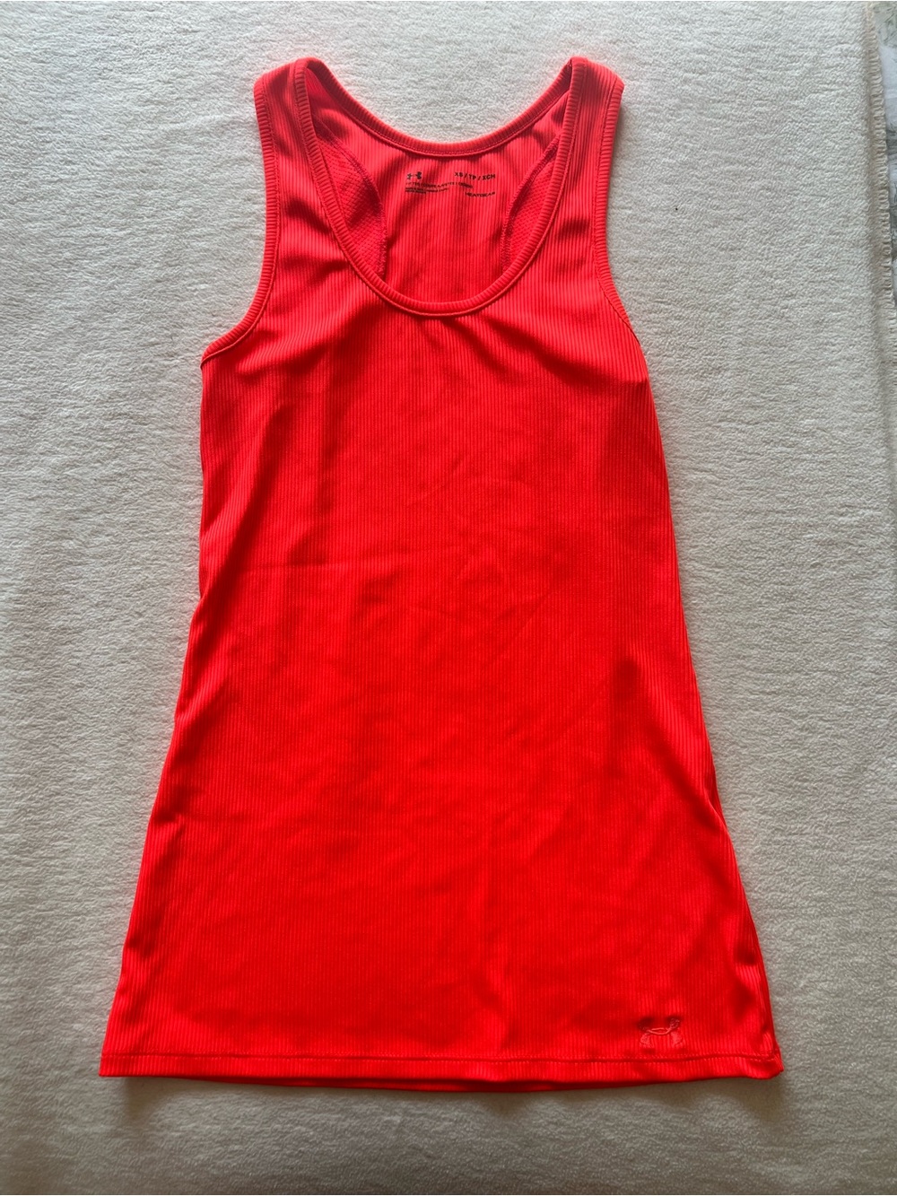 Under Armour Red Ribbed Tank Top